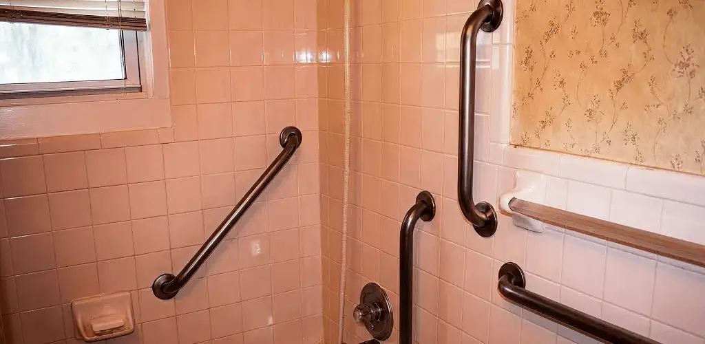 Shower grab bar installation for bathroom safety and accessibility in Philadelphia, PA