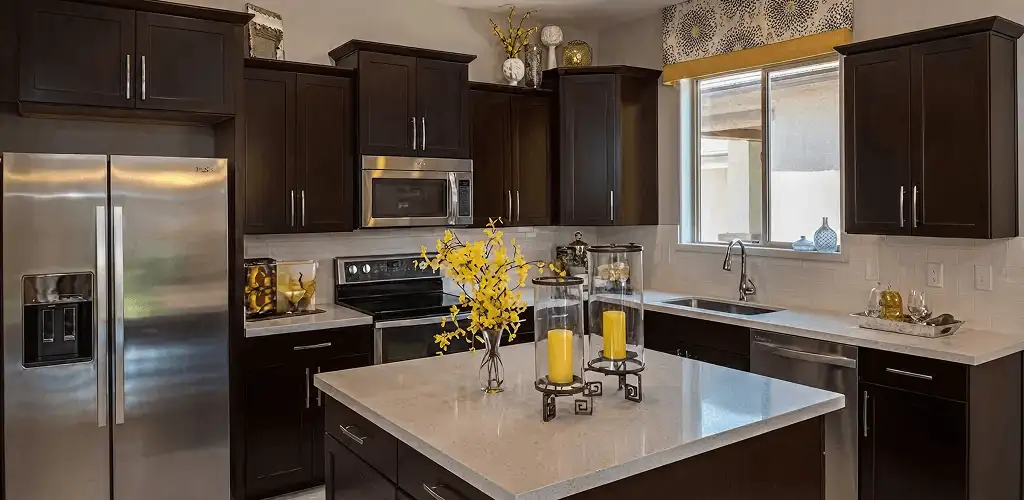 Cabinet painting results with freshly painted kitchen cabinets in Philadelphia, PA