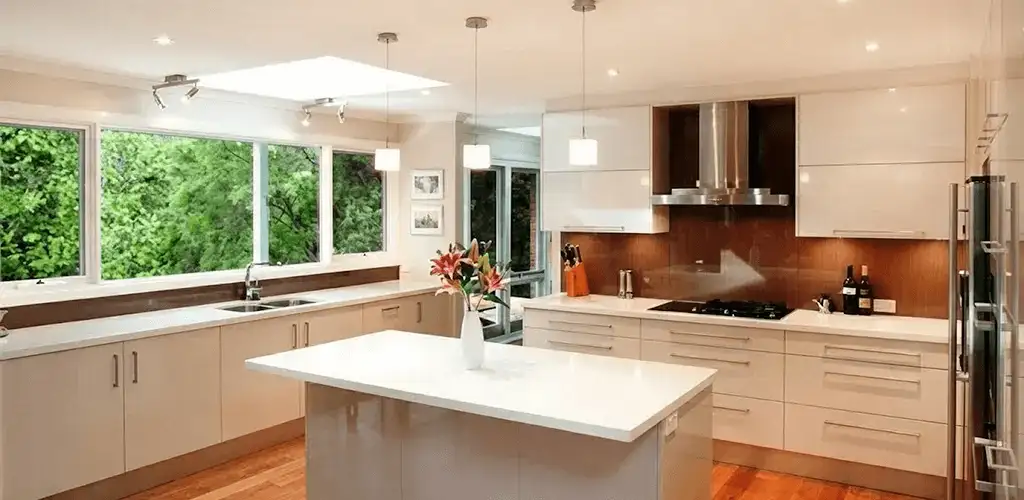 Kitchen cabinet refacing and remodel results in a modern kitchen in Philadelphia, PA