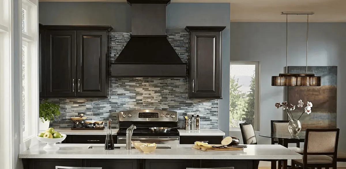 Kitchen cabinet painting and refinishing in a modern kitchen in Philadelphia, PA