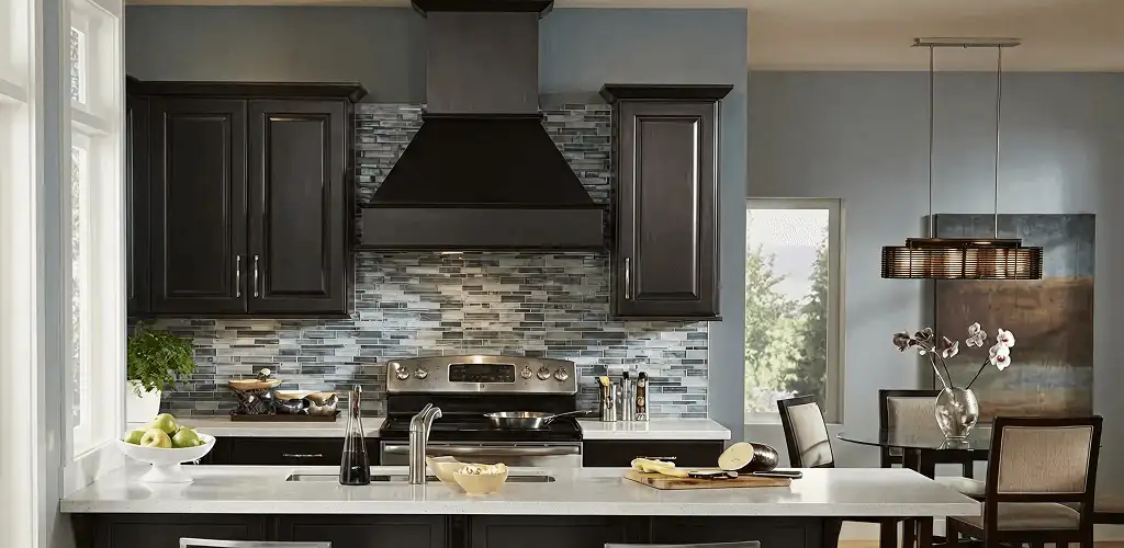 Kitchen cabinet painting and refinishing in a modern kitchen in Philadelphia, PA